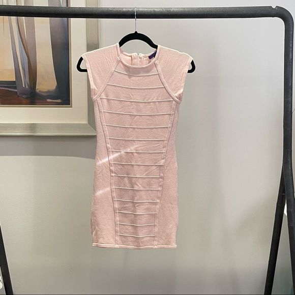 [S]✨NWOT✨FOREVER21✨BUBBLEGUM PINK THICK STRETCHY BODY-CON DRESS - Picture 2 of 7